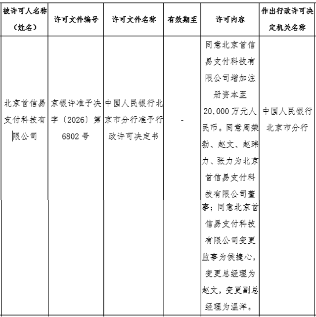 首信易支付